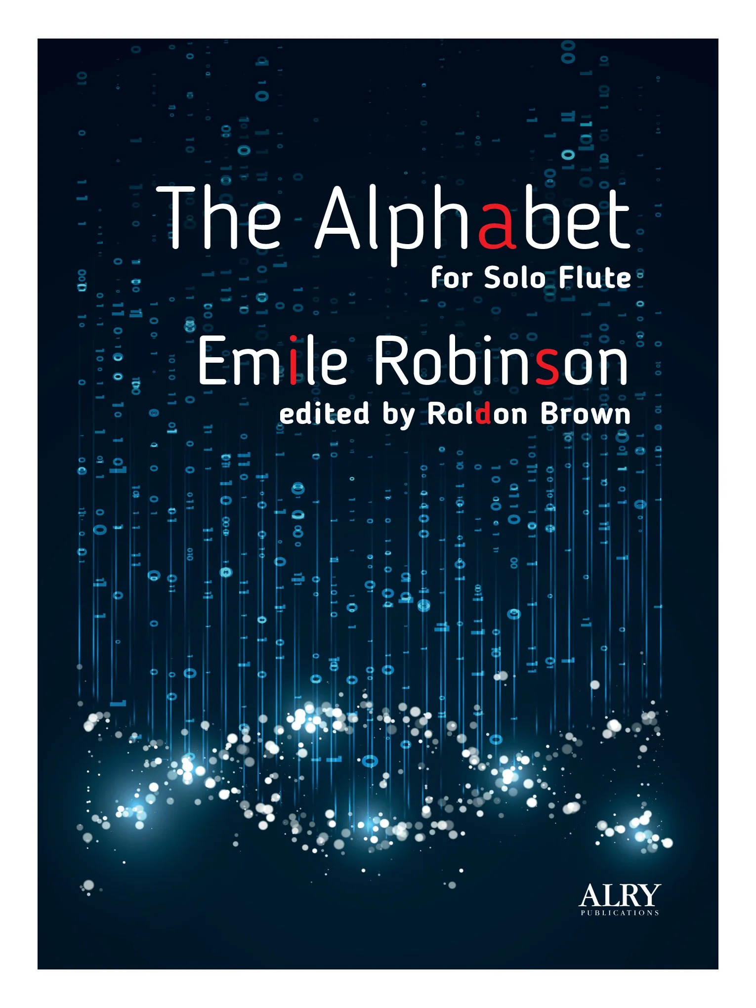Cover art for 'The Alphabet' for Solo Flute, edited by Roldon Brown
